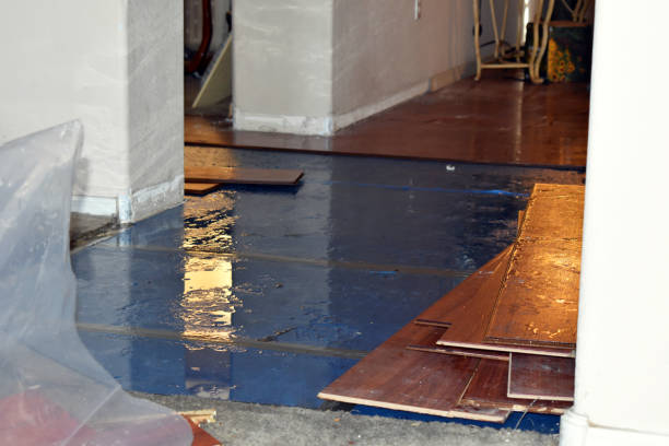 Professional Sewage Cleanup technician working in Devens, MA